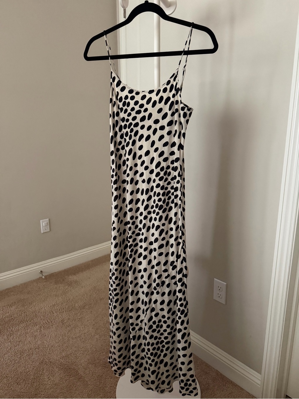 AYR 100% Silk Bias Cut Midi Slip Dress